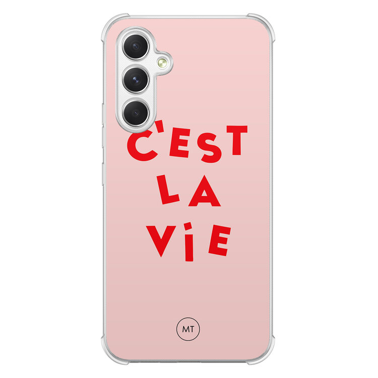 Mooie Telefoonhoesjes Samsung Galaxy A54 shockproof hoesje - C'est la vie
