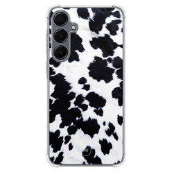Mooie Telefoonhoesjes Samsung Galaxy A35 shockproof hoesje - Koeienprint