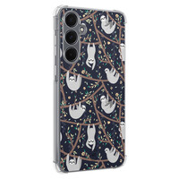 Mooie Telefoonhoesjes Samsung Galaxy A35 shockproof hoesje - Luiaard print