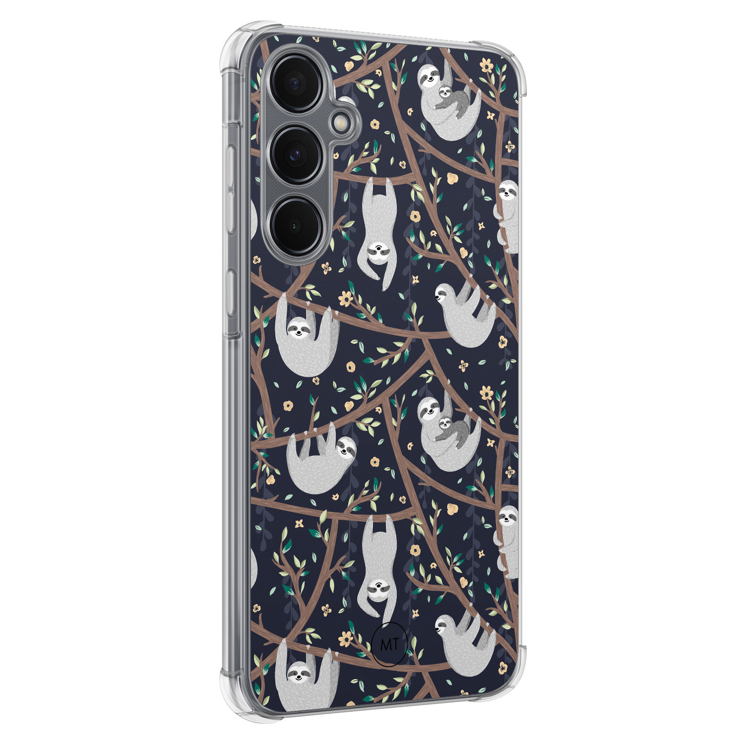 Mooie Telefoonhoesjes Samsung Galaxy A35 shockproof hoesje - Luiaard print