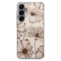 Mooie Telefoonhoesjes Samsung Galaxy A35 shockproof hoesje - Sand flowers