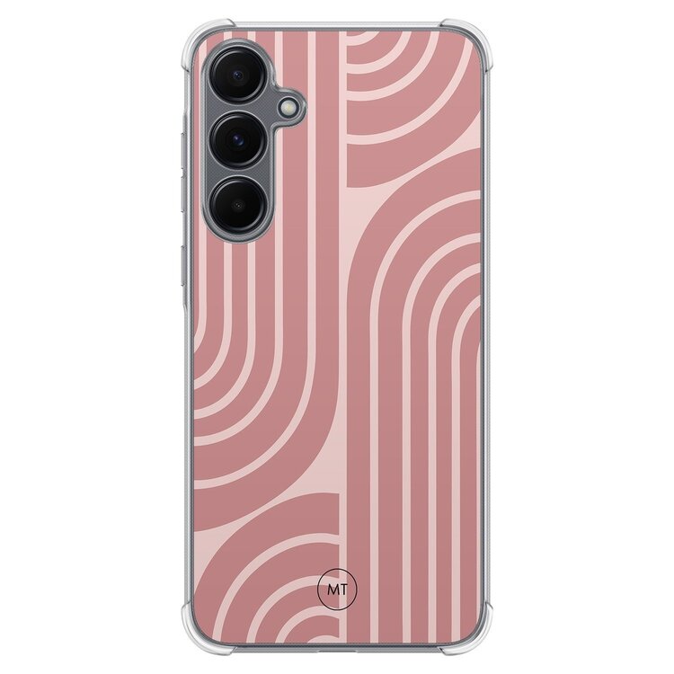 Mooie Telefoonhoesjes Samsung Galaxy A15 shockproof hoesje - Blush shapes