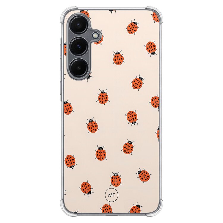 Mooie Telefoonhoesjes Samsung Galaxy A15 shockproof hoesje - Lieveheerstbeestjes