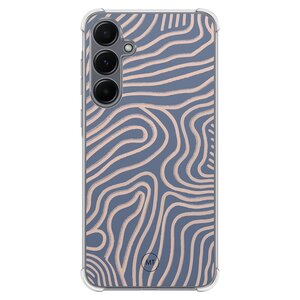 Mooie Telefoonhoesjes Samsung Galaxy A15 shockproof hoesje - Flowing lines