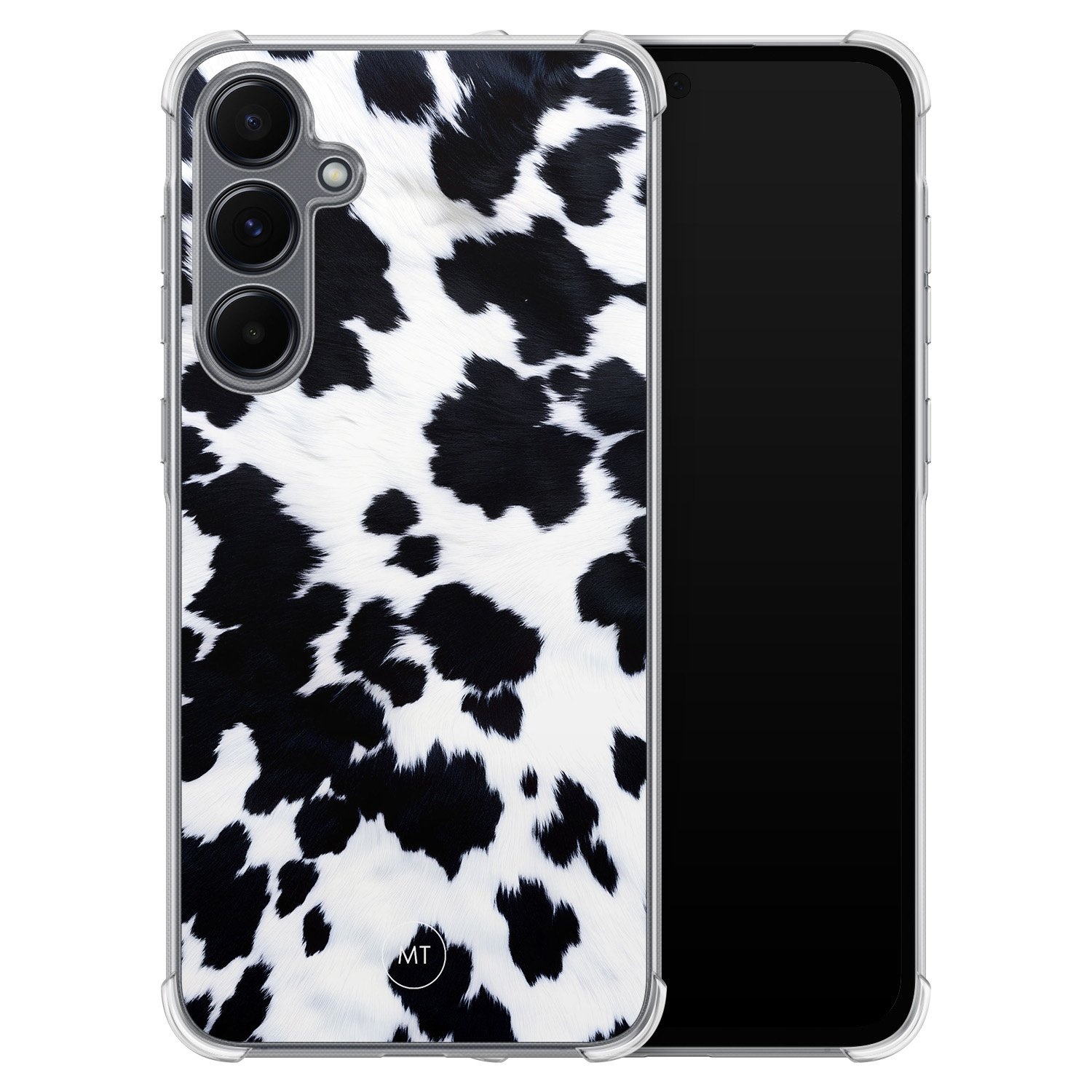 Mooie Telefoonhoesjes Samsung Galaxy A15 shockproof hoesje - Koeienprint