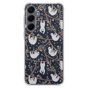 Mooie Telefoonhoesjes Samsung Galaxy A15 shockproof hoesje - Luiaard print