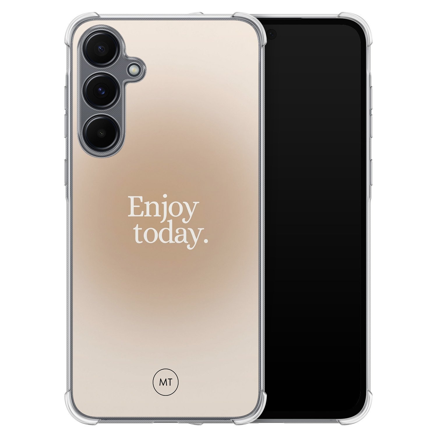 Mooie Telefoonhoesjes Samsung Galaxy A15 shockproof hoesje - Palmbomen print