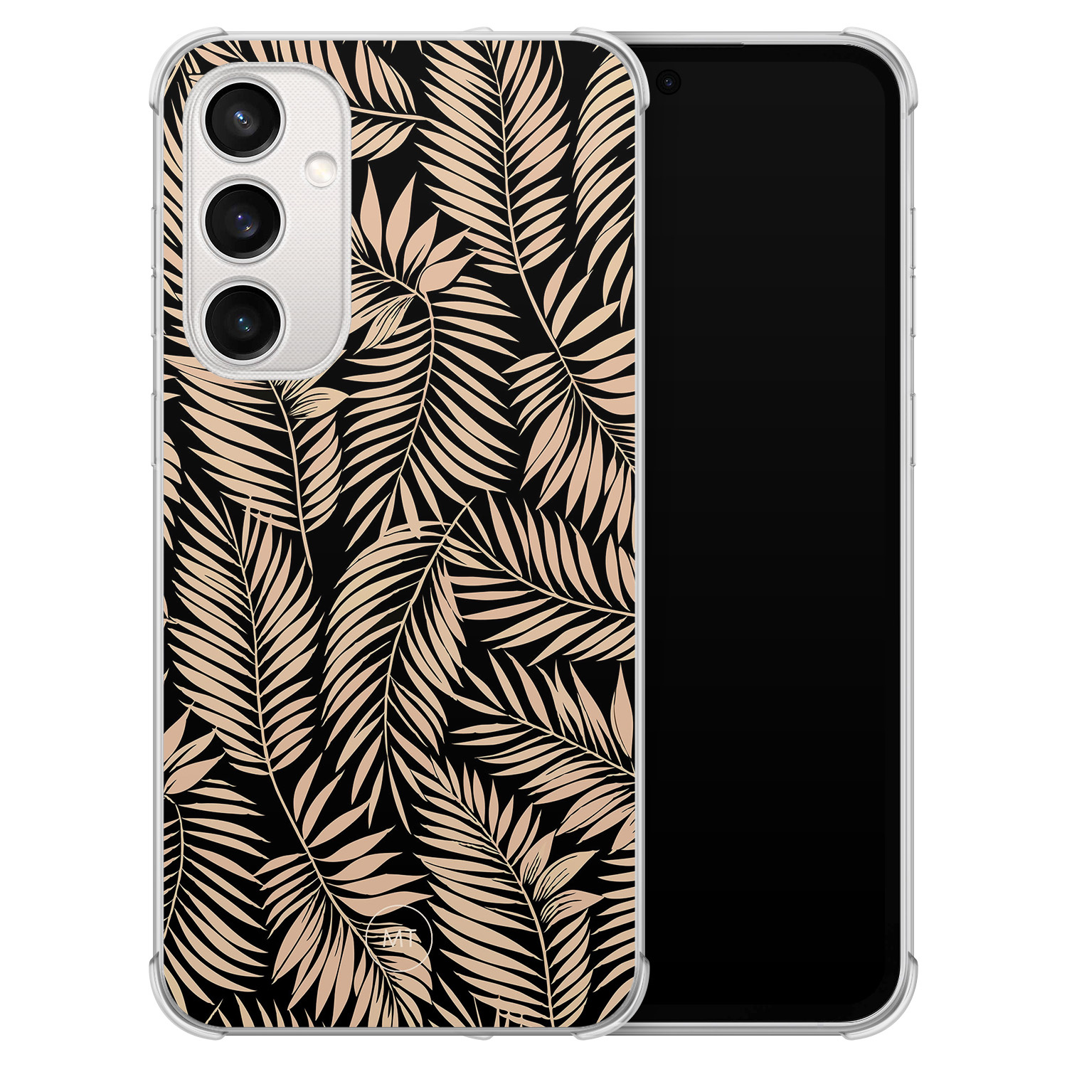 Mooie Telefoonhoesjes Samsung Galaxy S23 FE shockproof hoesje - Palm silhouette