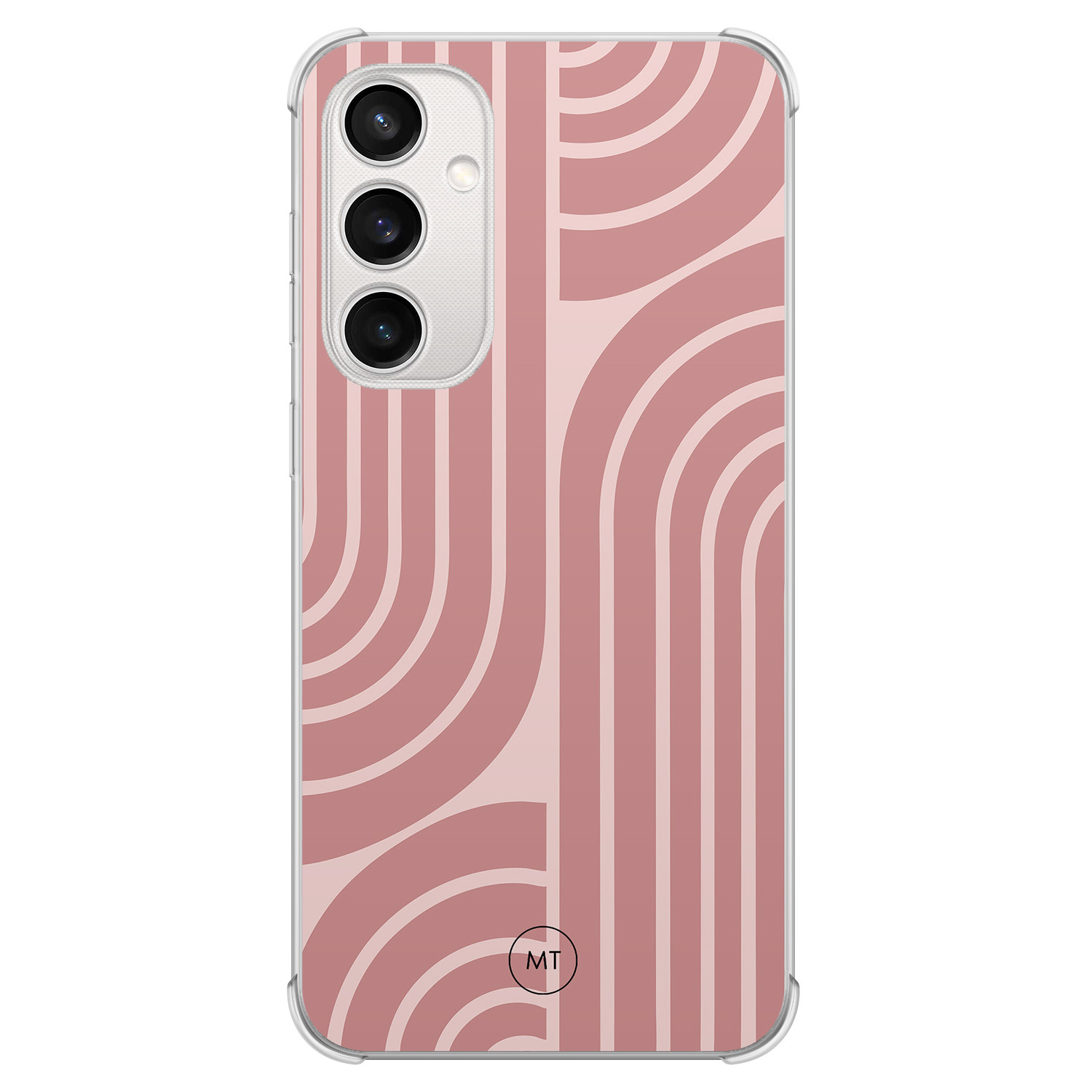 Mooie Telefoonhoesjes Samsung Galaxy S23 FE shockproof hoesje - Blush shapes
