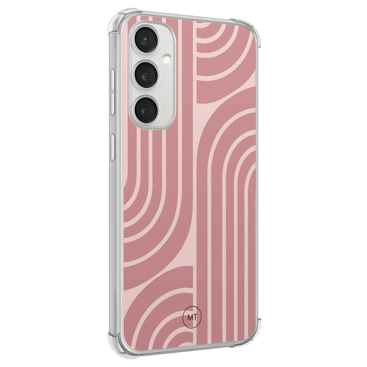 Mooie Telefoonhoesjes Samsung Galaxy S23 FE shockproof hoesje - Blush shapes