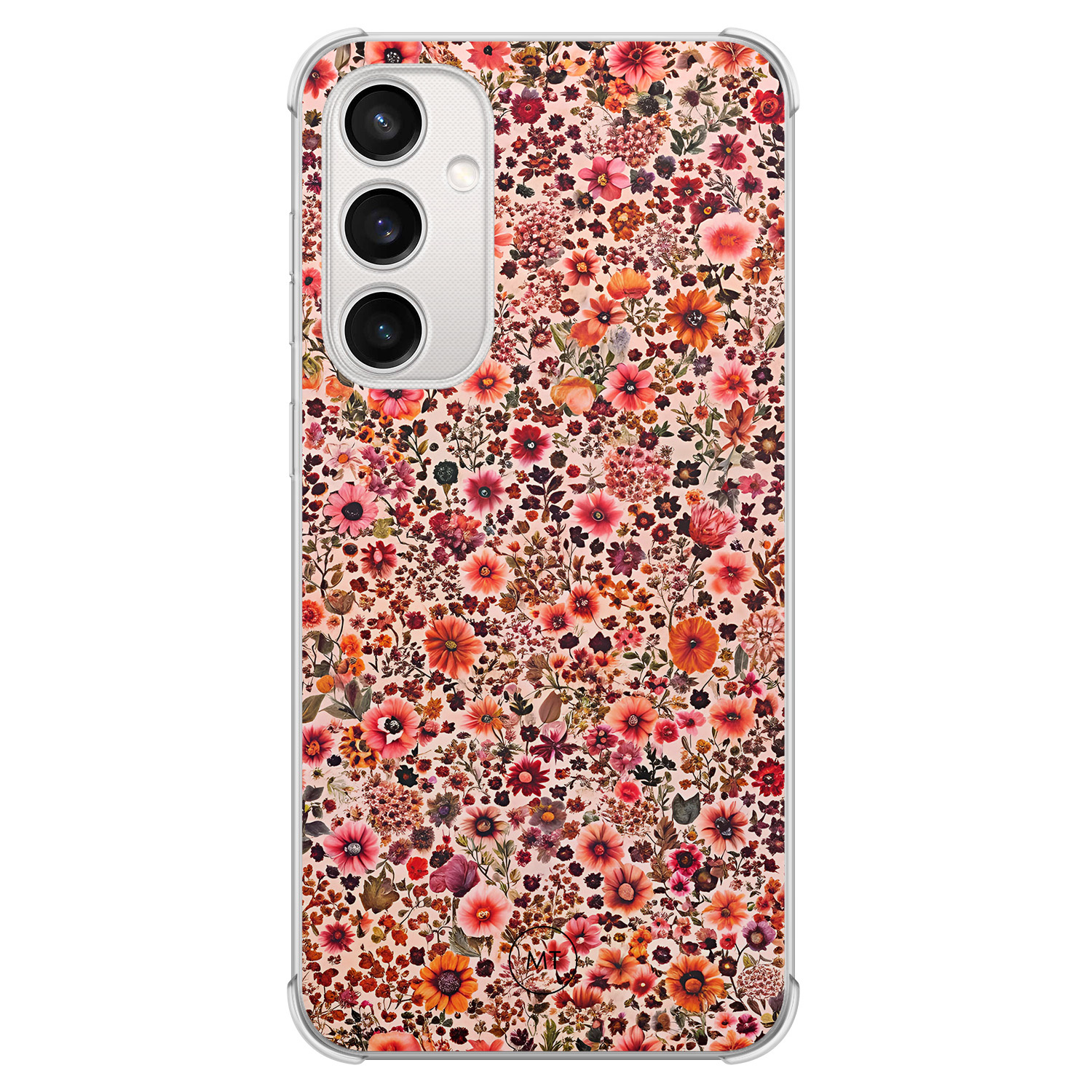 Mooie Telefoonhoesjes Samsung Galaxy S23 FE shockproof hoesje - Vintage floral