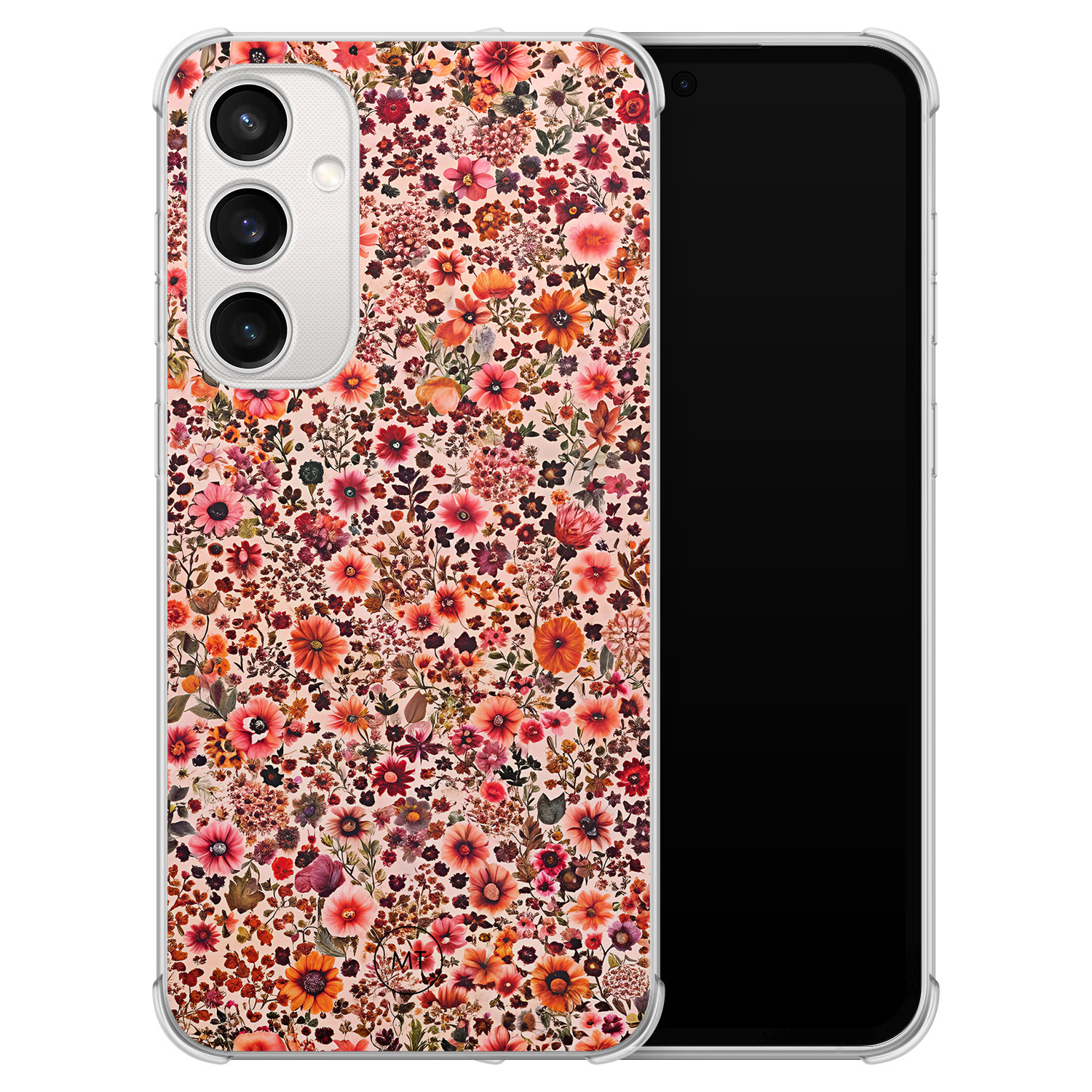 Mooie Telefoonhoesjes Samsung Galaxy S23 FE shockproof hoesje - Vintage floral