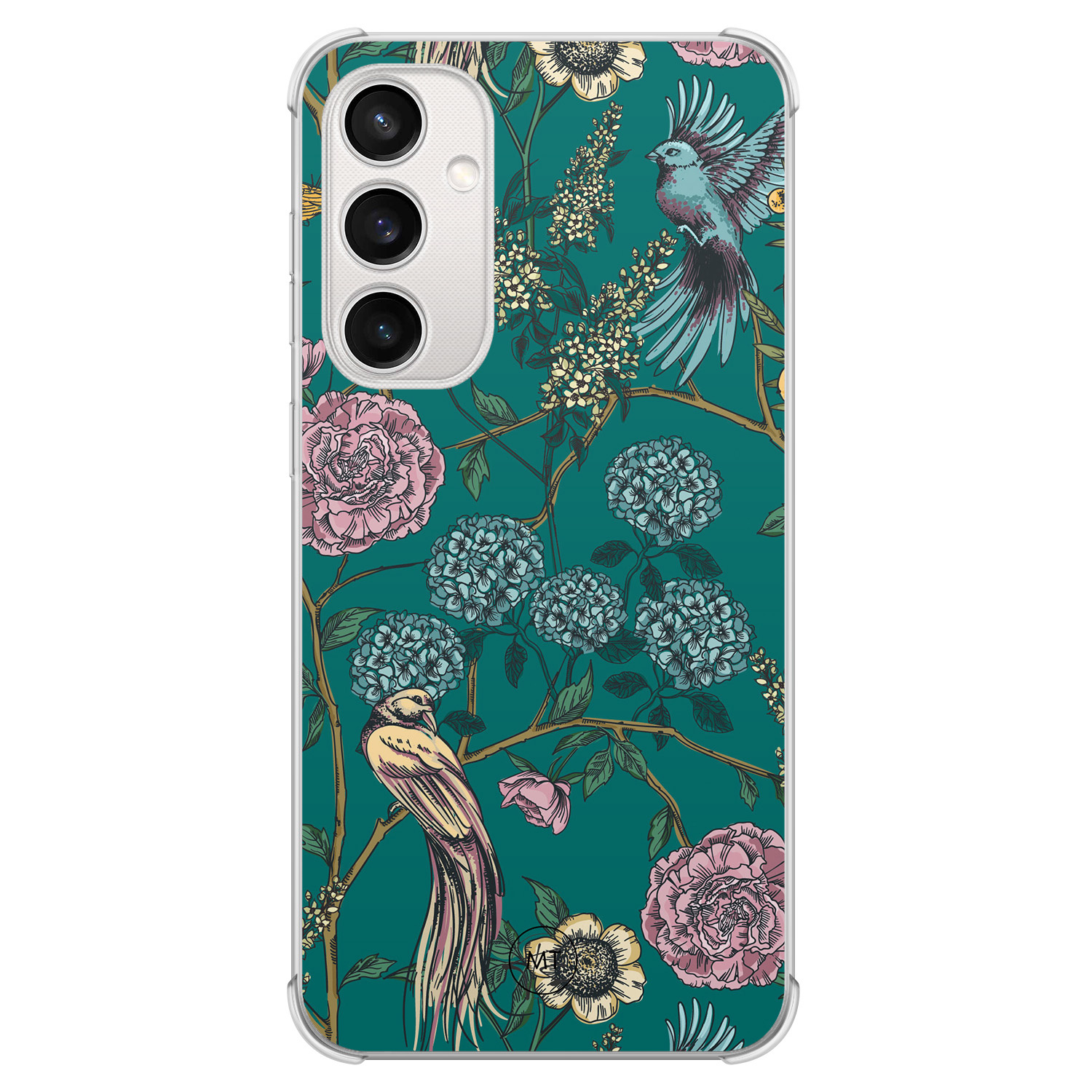 Mooie Telefoonhoesjes Samsung Galaxy S23 FE shockproof hoesje - Bloomy birds