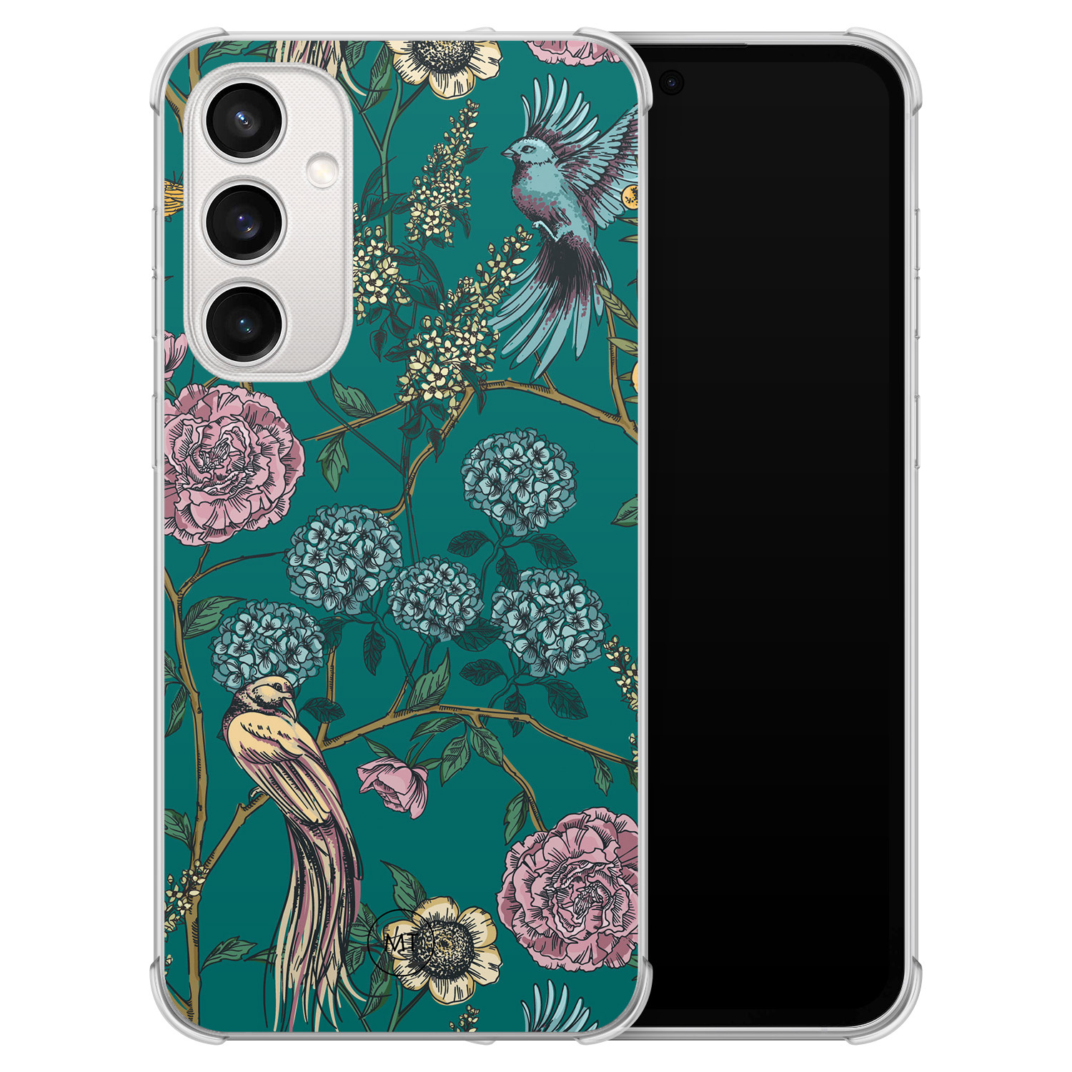 Mooie Telefoonhoesjes Samsung Galaxy S23 FE shockproof hoesje - Bloomy birds