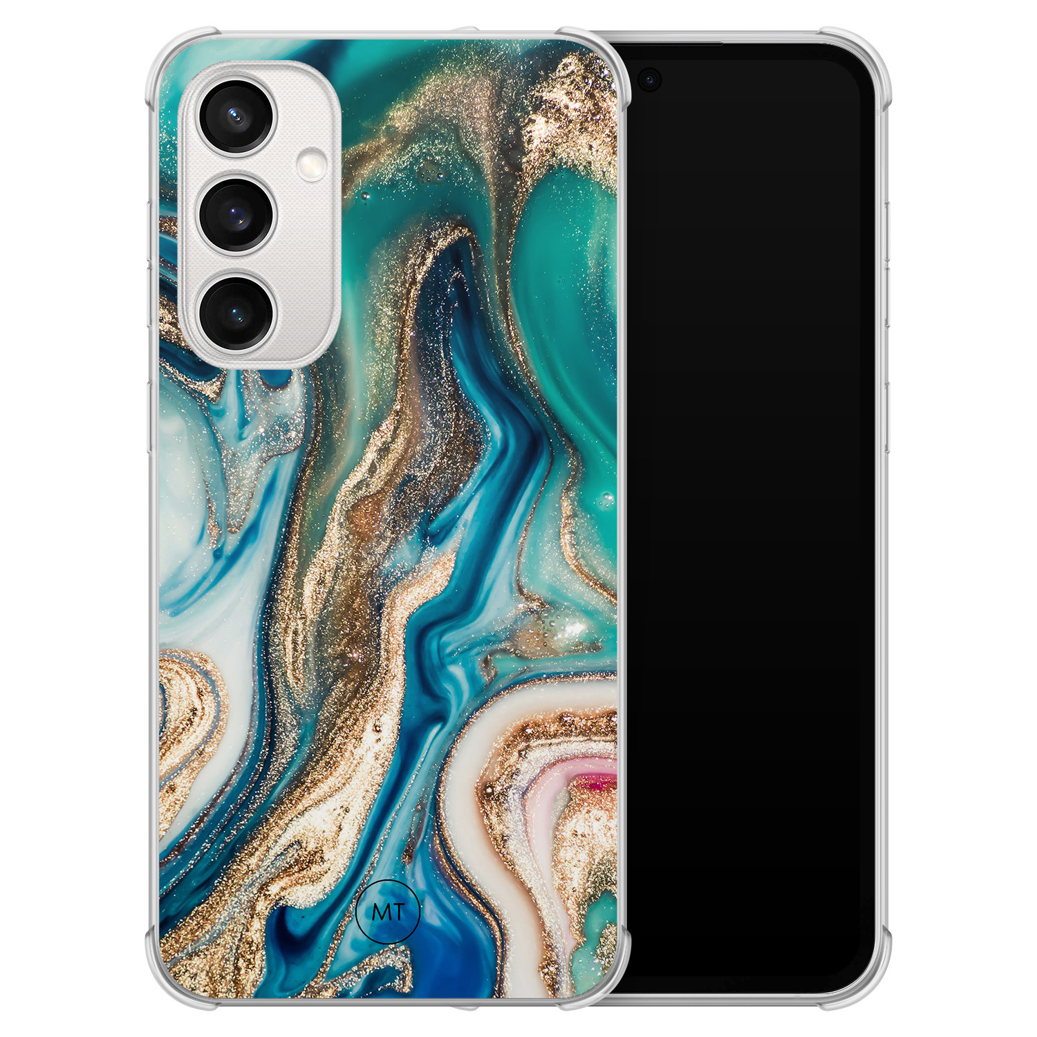 Mooie Telefoonhoesjes Samsung Galaxy S23 FE shockproof hoesje - Magic marble