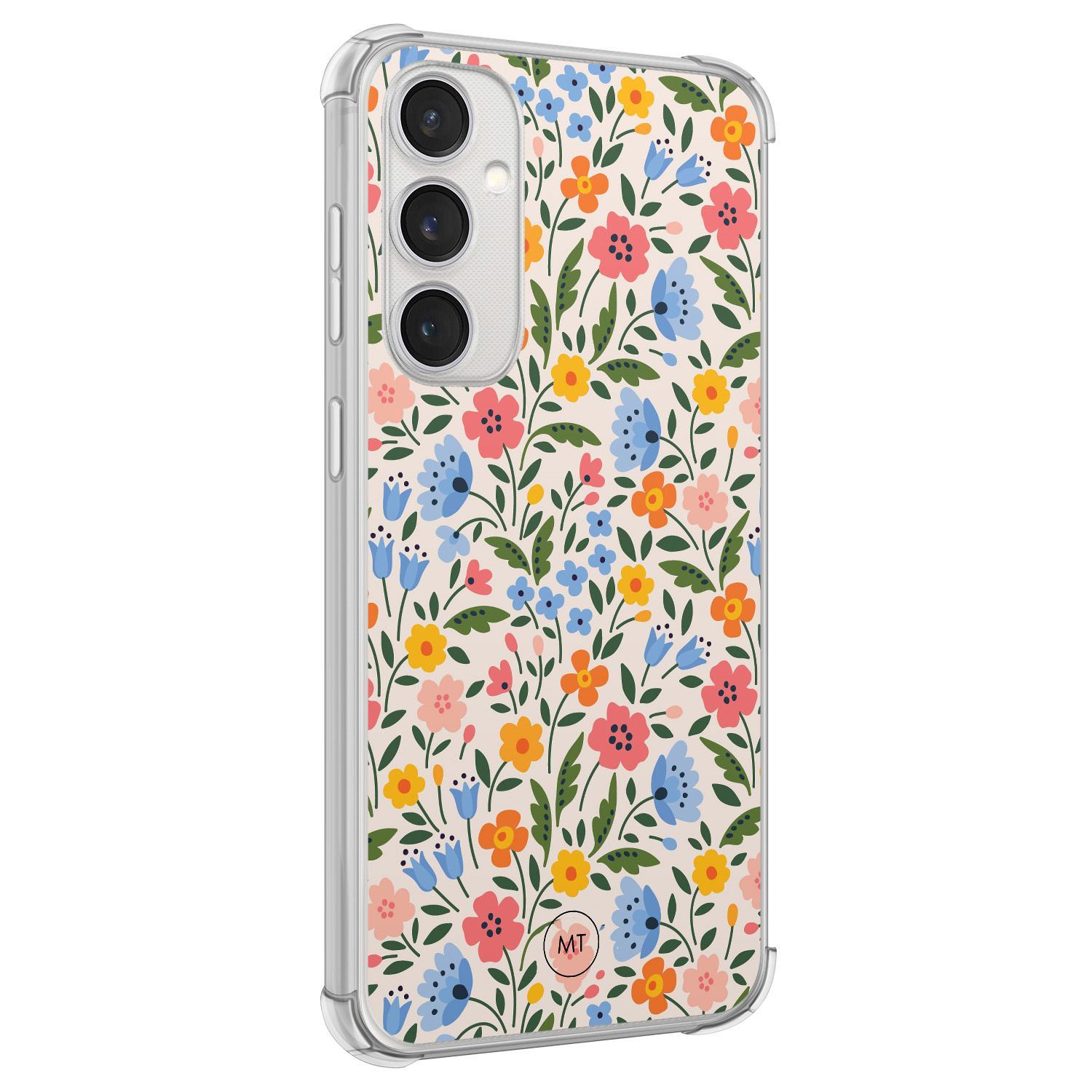 Mooie Telefoonhoesjes Samsung Galaxy S23 FE shockproof hoesje - Romantische bloemen