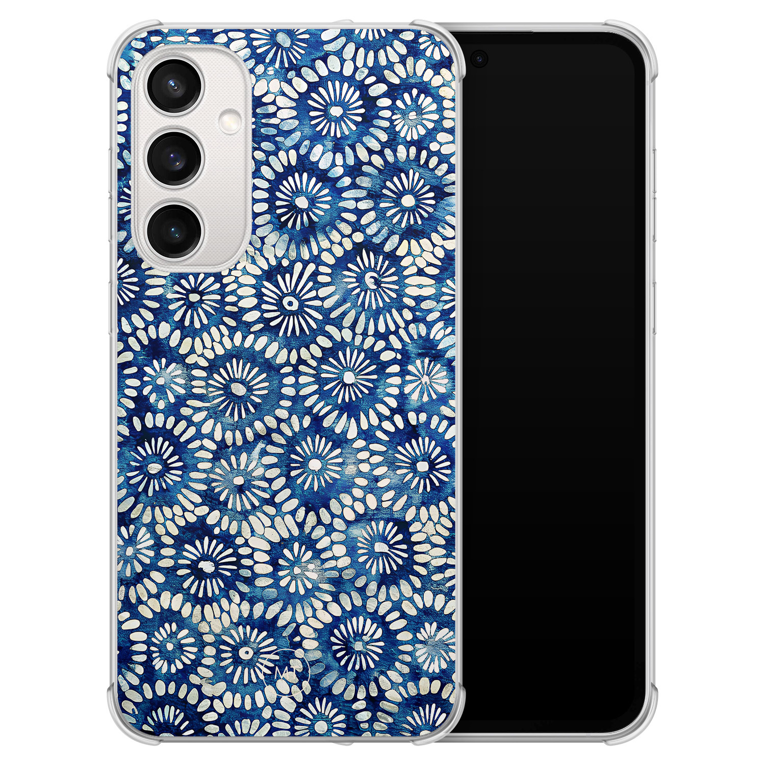 Mooie Telefoonhoesjes Samsung Galaxy S23 FE shockproof hoesje - Azure daisies