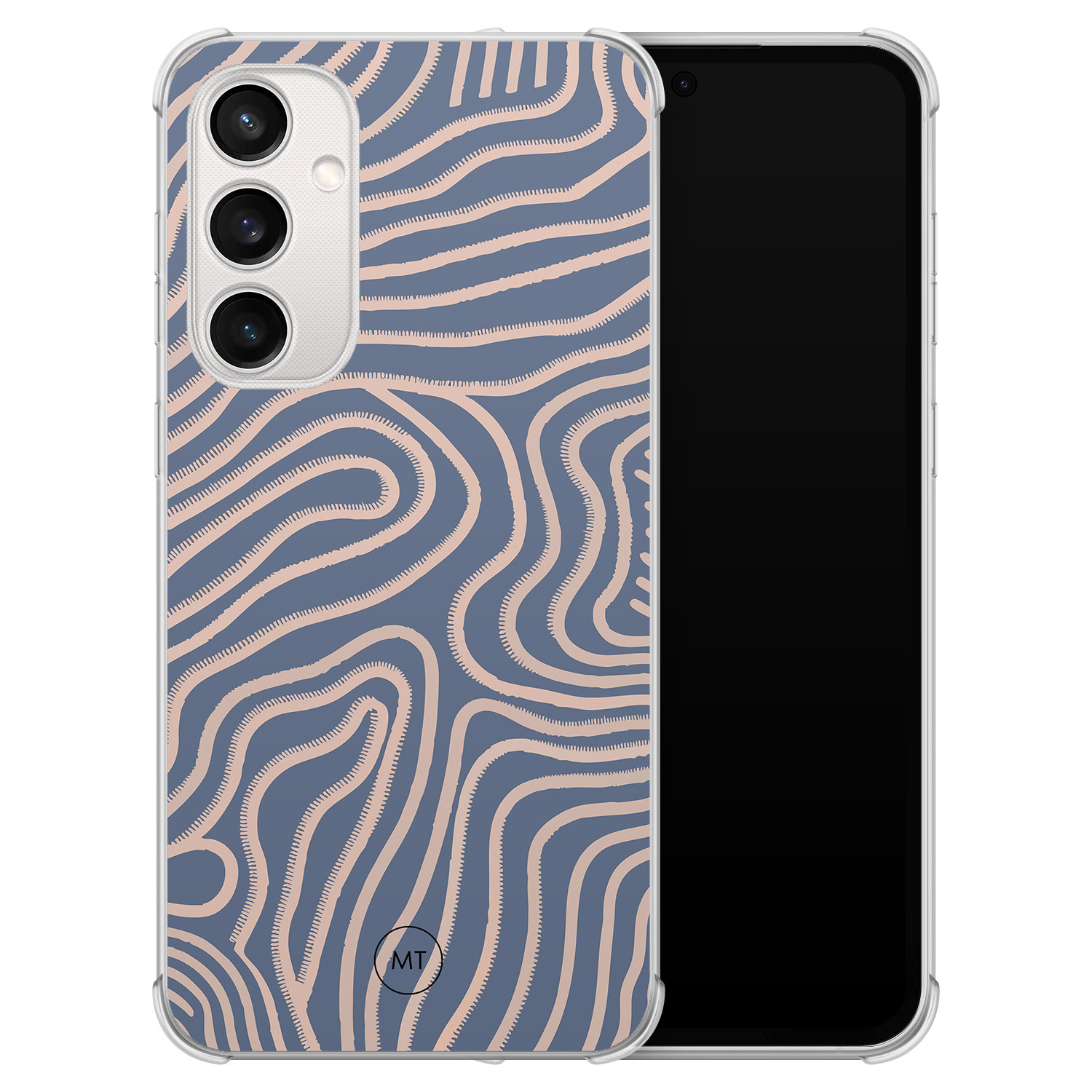 Mooie Telefoonhoesjes Samsung Galaxy S23 FE shockproof hoesje - Flowing lines