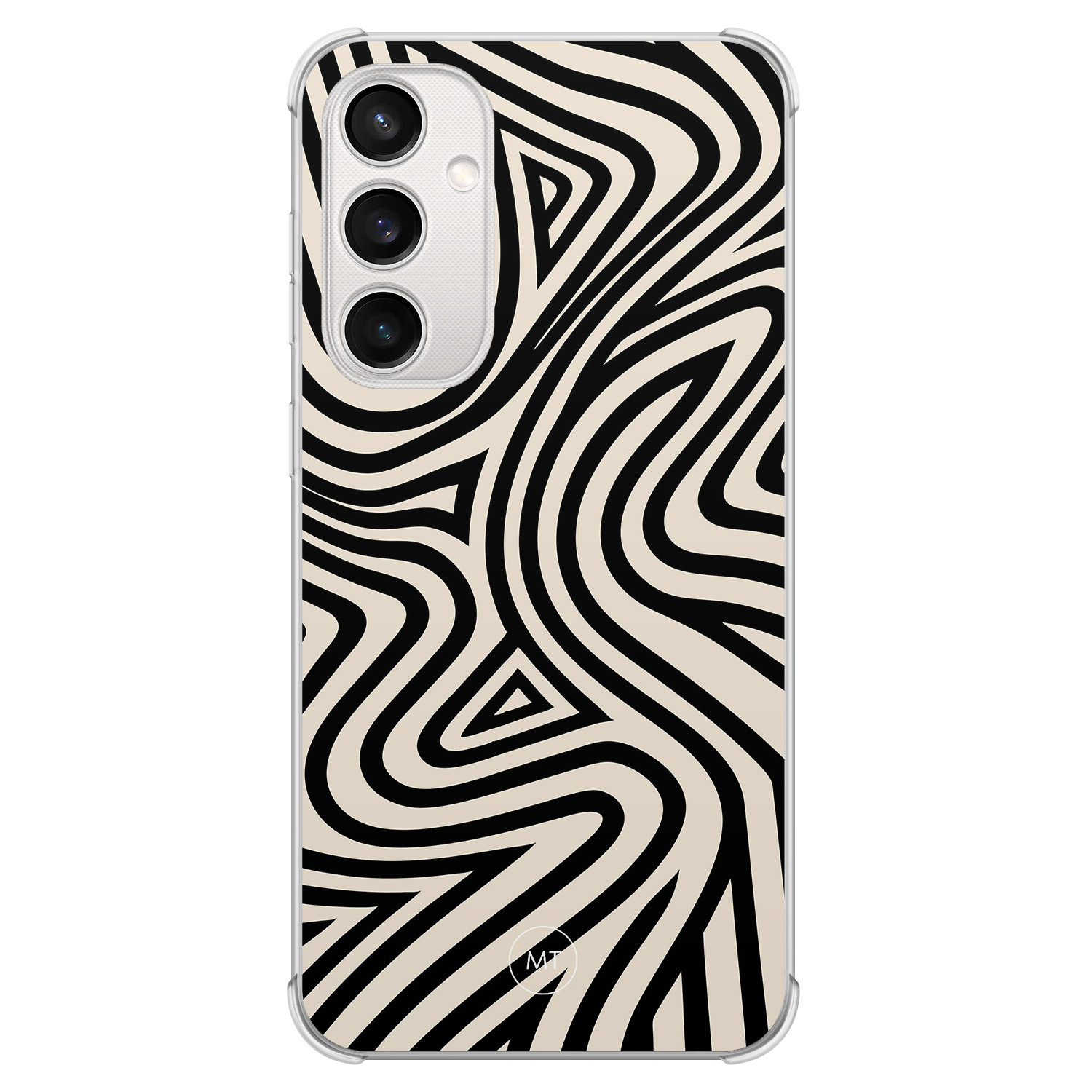 Mooie Telefoonhoesjes Samsung Galaxy S23 FE shockproof hoesje - Groovy lines