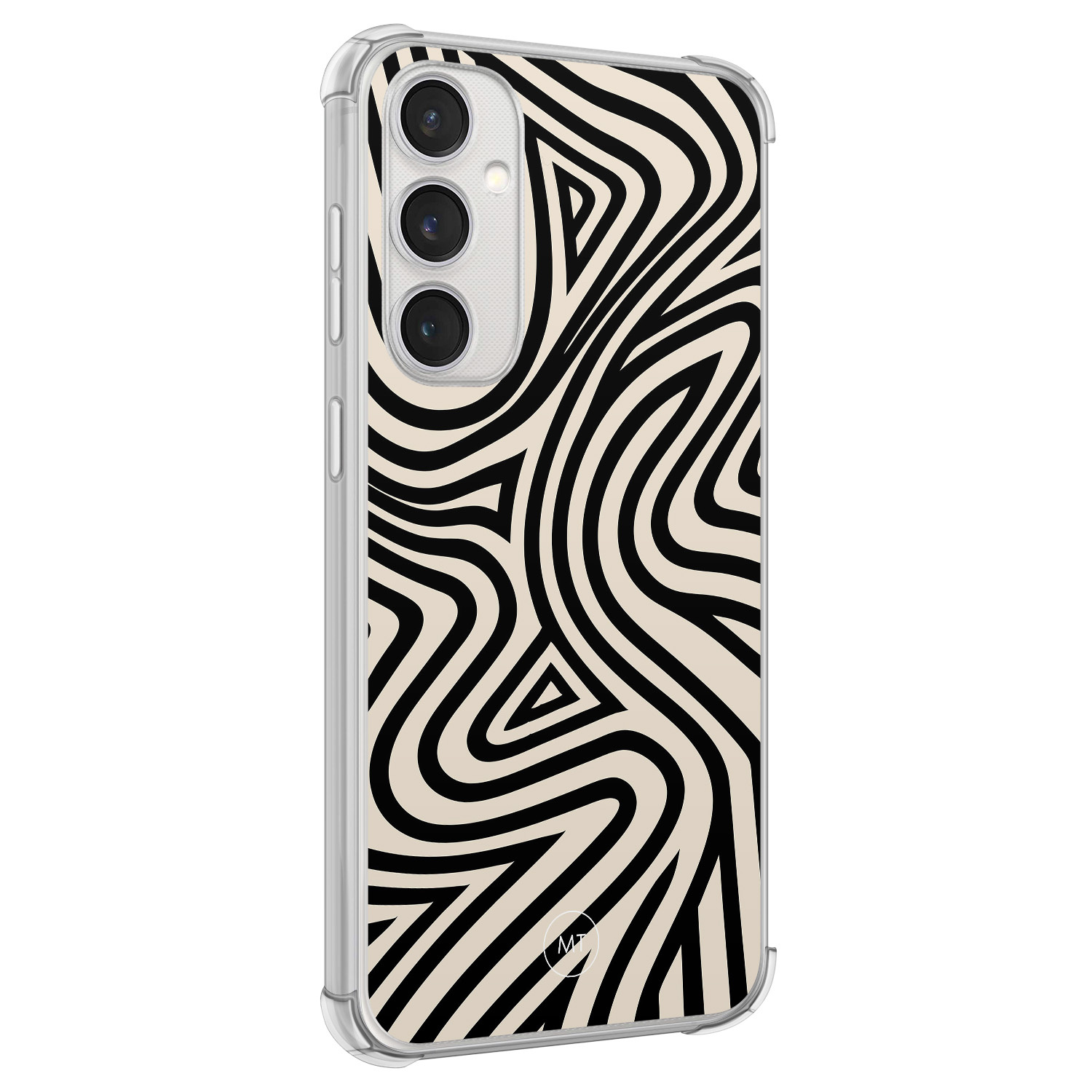 Mooie Telefoonhoesjes Samsung Galaxy S23 FE shockproof hoesje - Groovy lines
