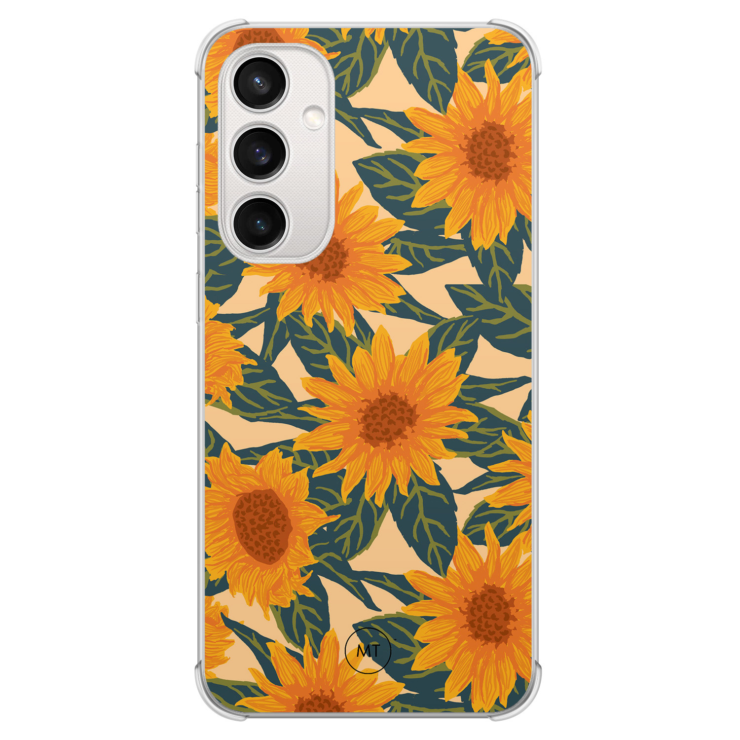 Mooie Telefoonhoesjes Samsung Galaxy S23 FE shockproof hoesje - Zonnebloemen