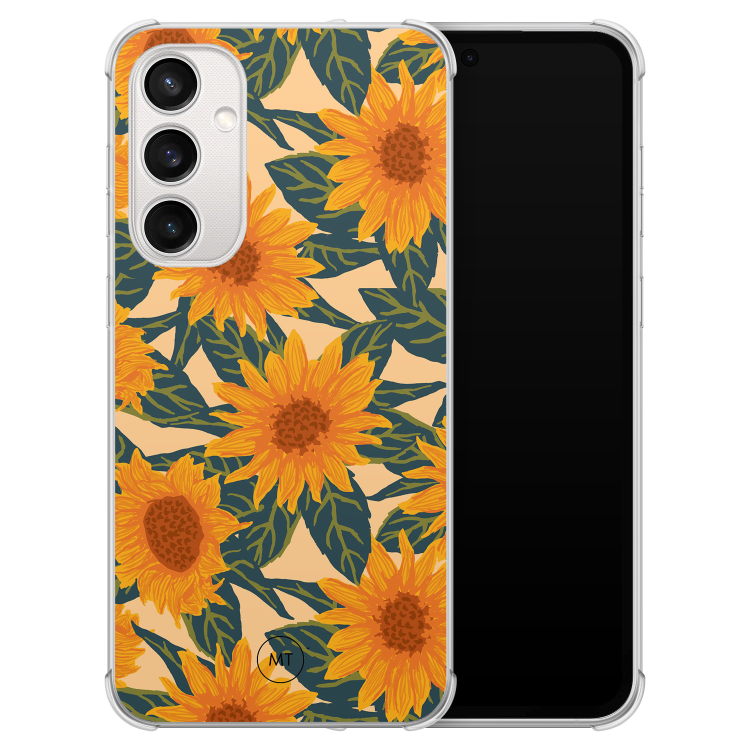 Mooie Telefoonhoesjes Samsung Galaxy S23 FE shockproof hoesje - Zonnebloemen