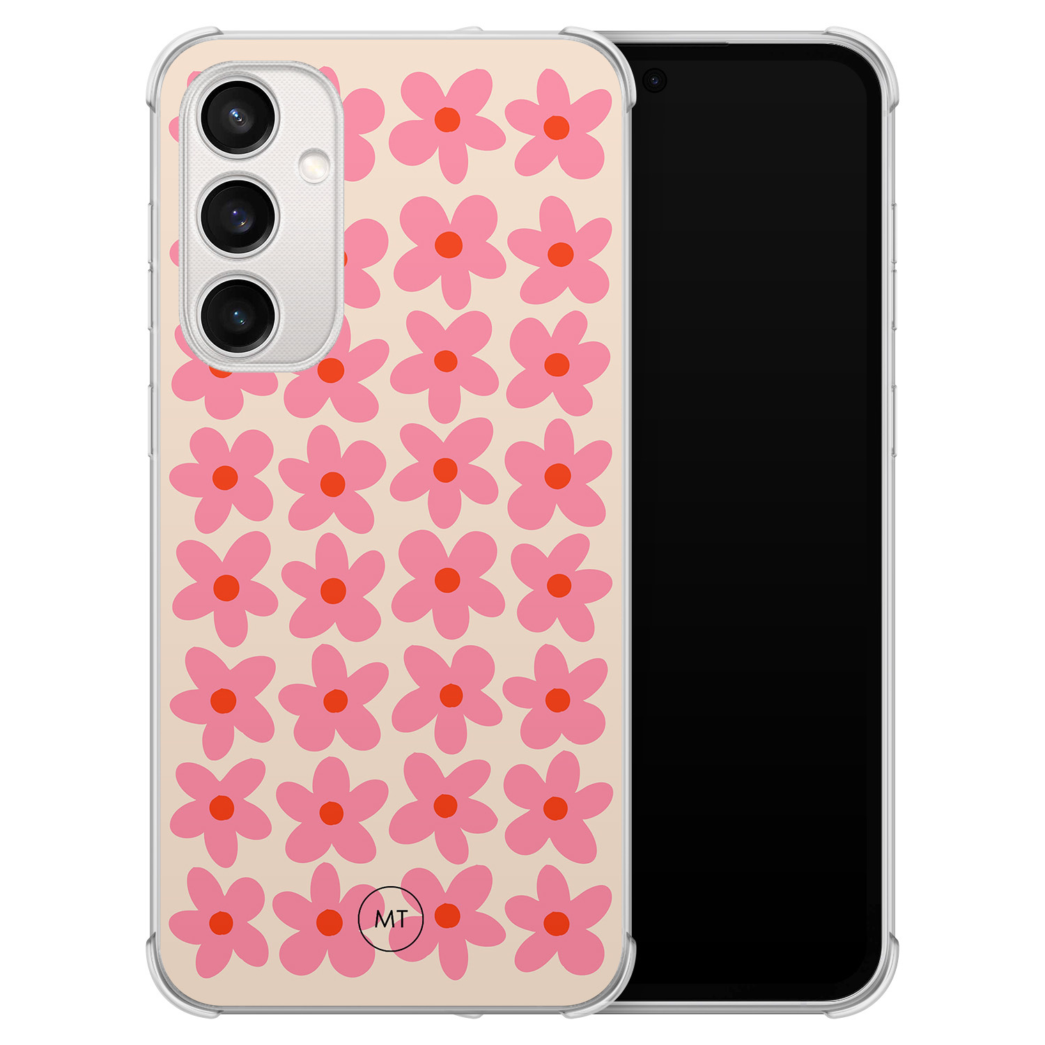 Mooie Telefoonhoesjes Samsung Galaxy S23 FE shockproof hoesje - Retro Blooms