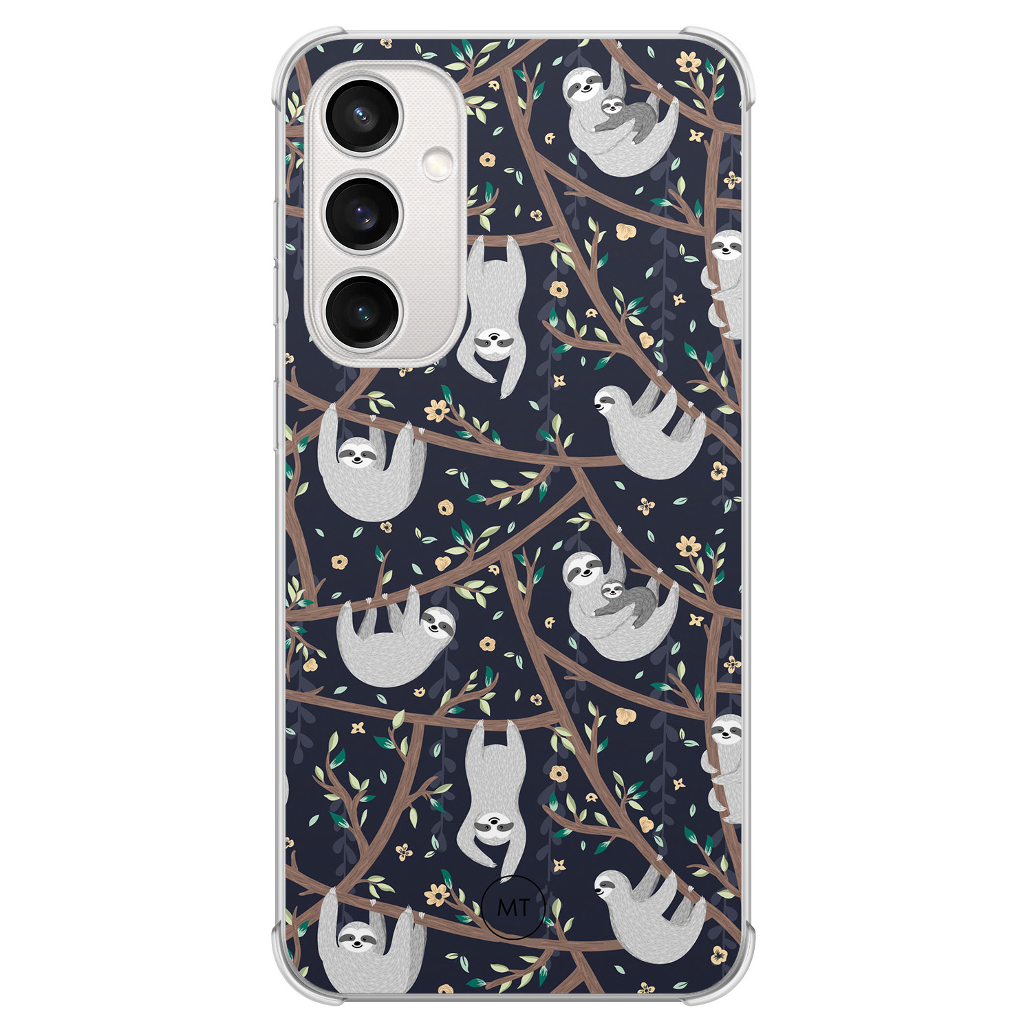 Mooie Telefoonhoesjes Samsung Galaxy S23 FE shockproof hoesje - Luiaard print