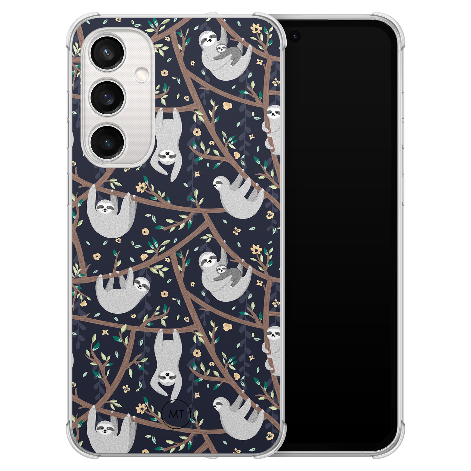 Mooie Telefoonhoesjes Samsung Galaxy S23 FE shockproof hoesje - Luiaard print