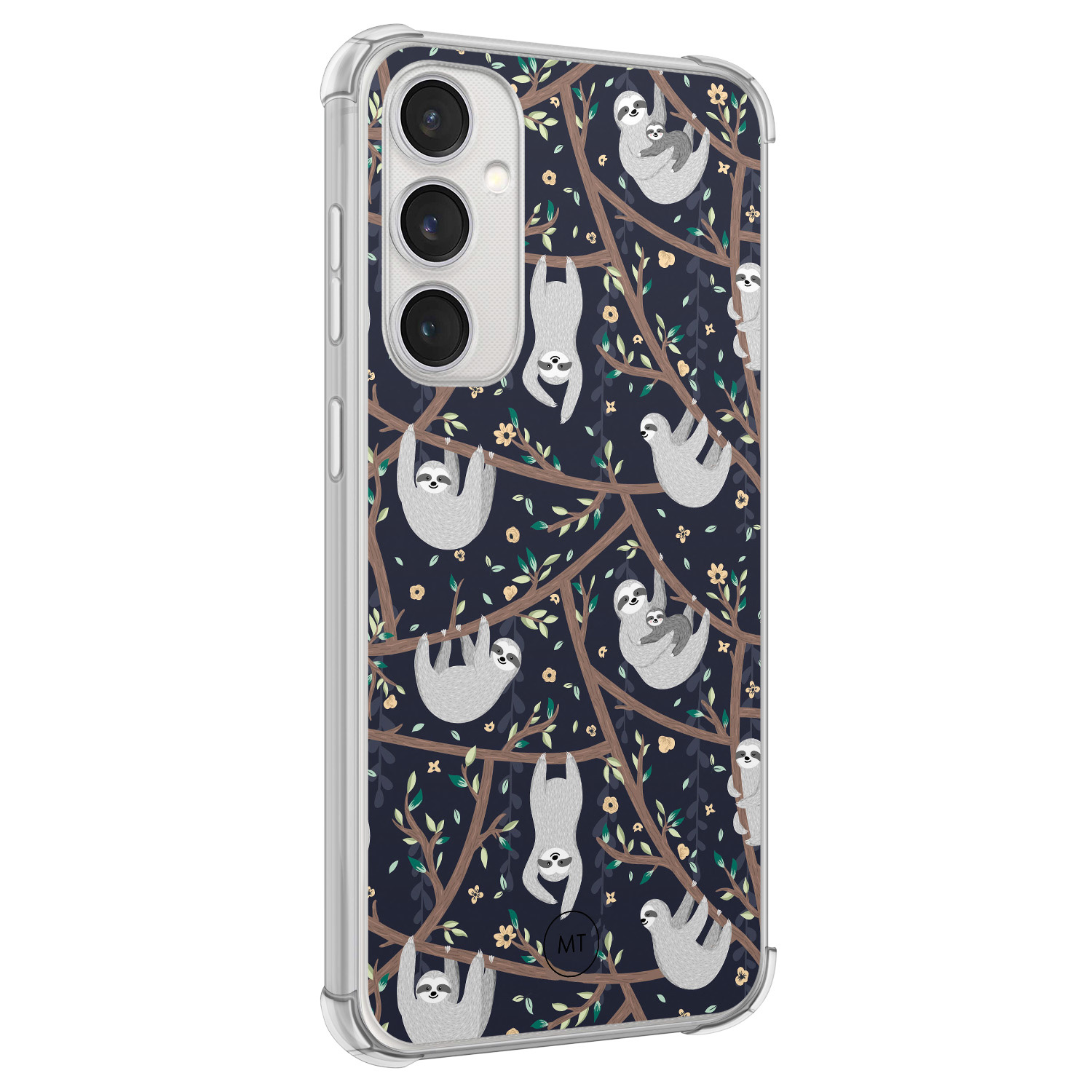 Mooie Telefoonhoesjes Samsung Galaxy S23 FE shockproof hoesje - Luiaard print