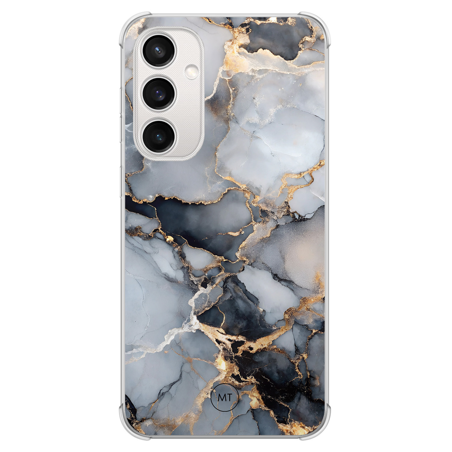 Mooie Telefoonhoesjes Samsung Galaxy S23 FE shockproof hoesje - Marble mist