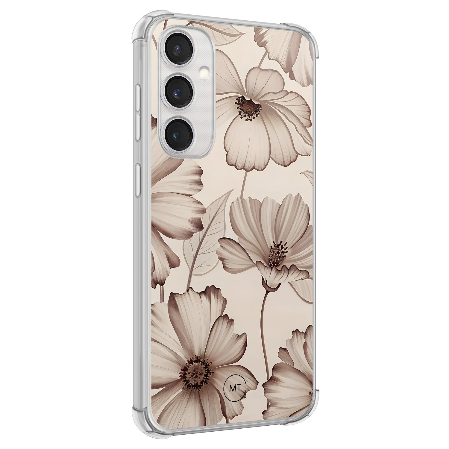 Mooie Telefoonhoesjes Samsung Galaxy S23 FE shockproof hoesje - Sand flowers