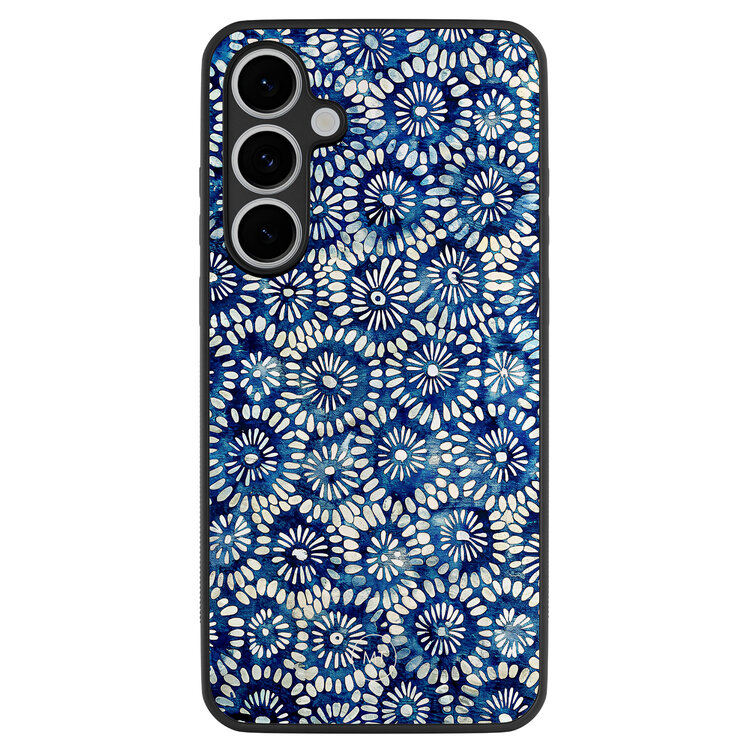 Mooie Telefoonhoesjes Samsung Galaxy S24 FE hoesje - Azure daisies