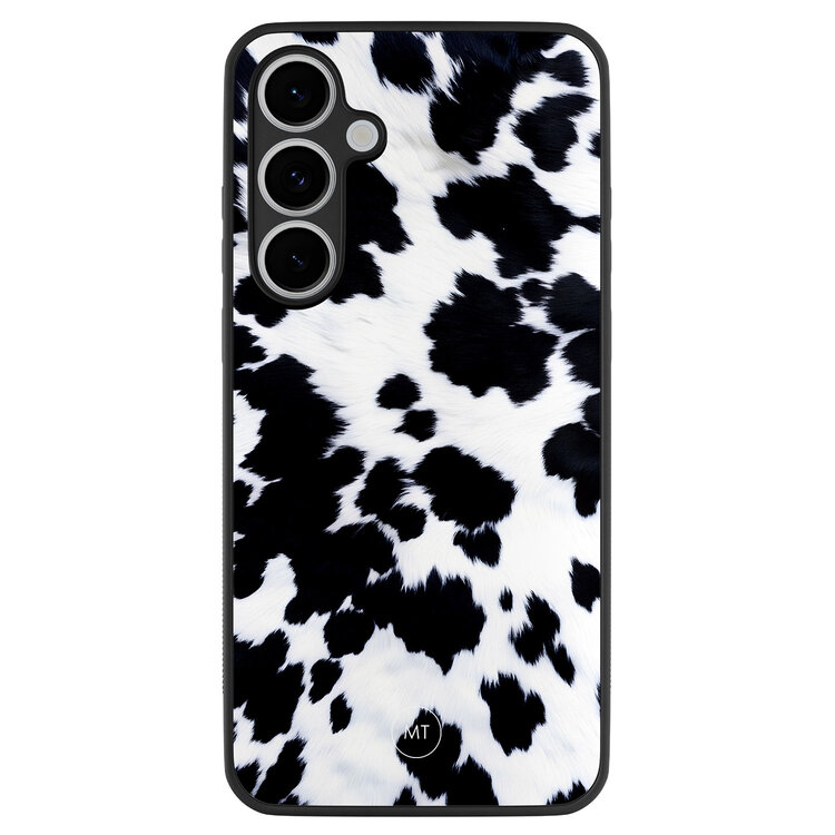 Mooie Telefoonhoesjes Samsung Galaxy S24 FE hoesje - Koeienprint