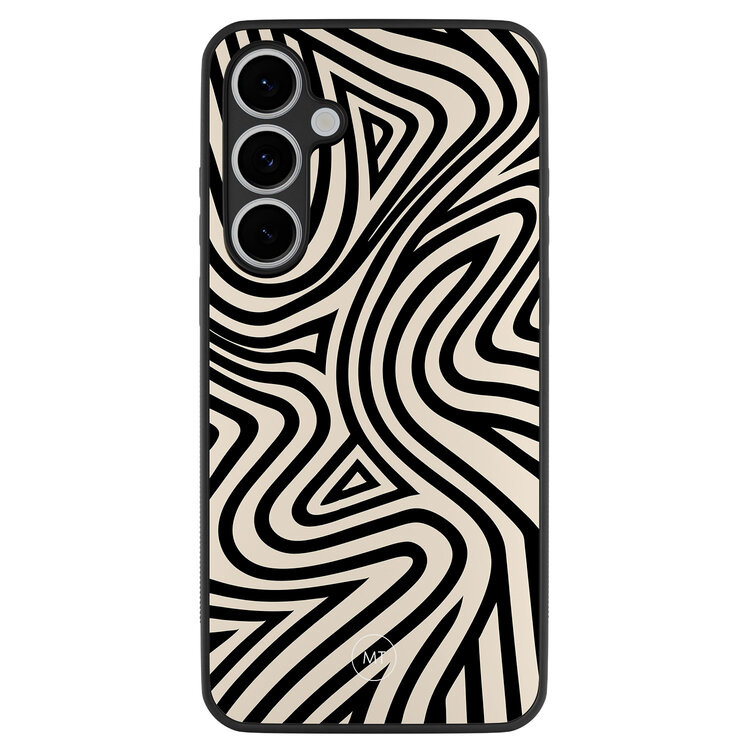 Mooie Telefoonhoesjes Samsung Galaxy S24 FE hoesje - Groovy lines