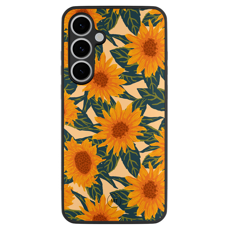 Mooie Telefoonhoesjes Samsung Galaxy S24 FE hoesje - Zonnebloemen