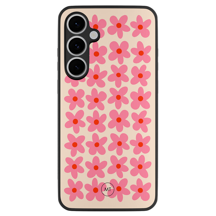 Mooie Telefoonhoesjes Samsung Galaxy S24 FE hoesje - Retro Blooms