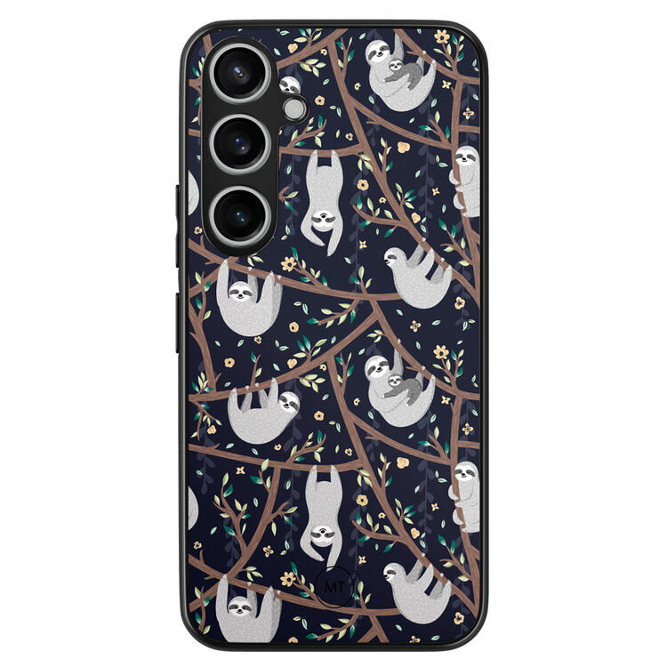 Mooie Telefoonhoesjes Samsung Galaxy A55 hoesje - Luiaard print