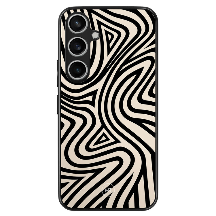 Mooie Telefoonhoesjes Samsung Galaxy A35 hoesje - Groovy lines