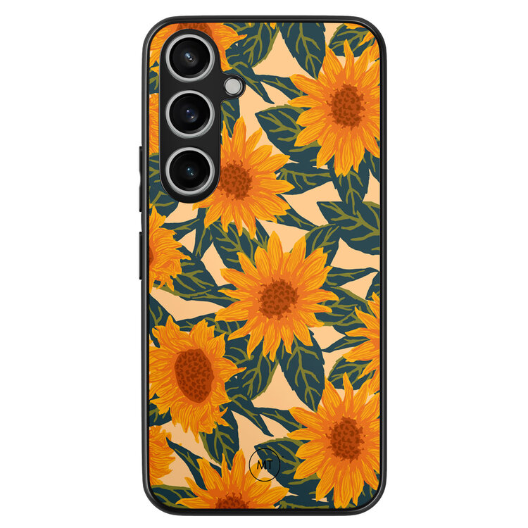 Mooie Telefoonhoesjes Samsung Galaxy A35 hoesje - Zonnebloemen