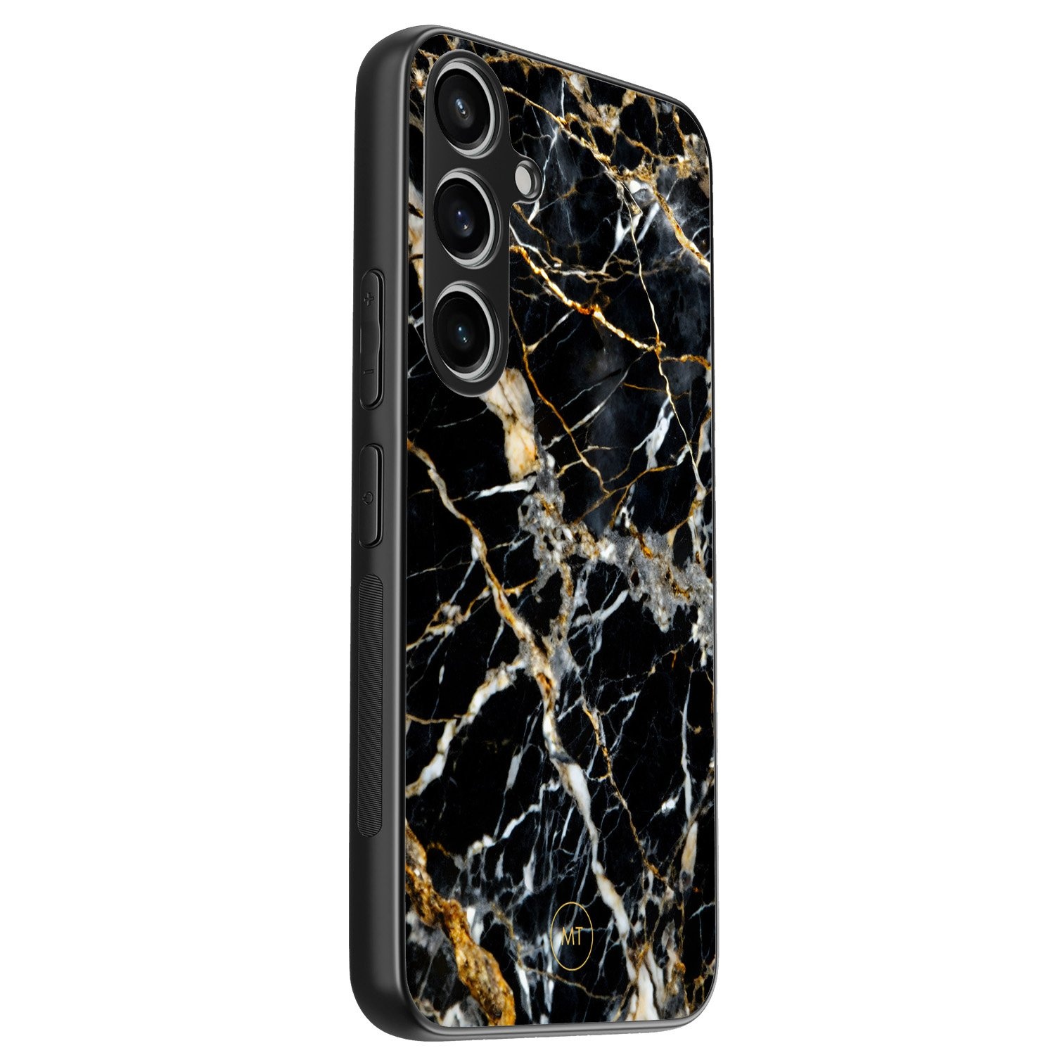 Mooie Telefoonhoesjes Samsung Galaxy A15 hoesje - Black marble elegance