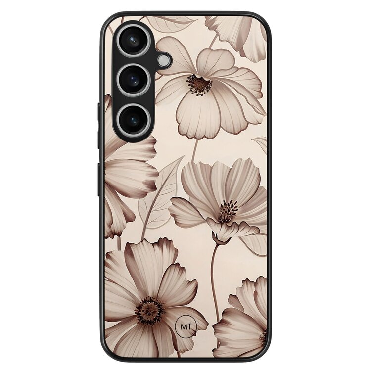 Mooie Telefoonhoesjes Samsung Galaxy A15 hoesje - Sand flowers