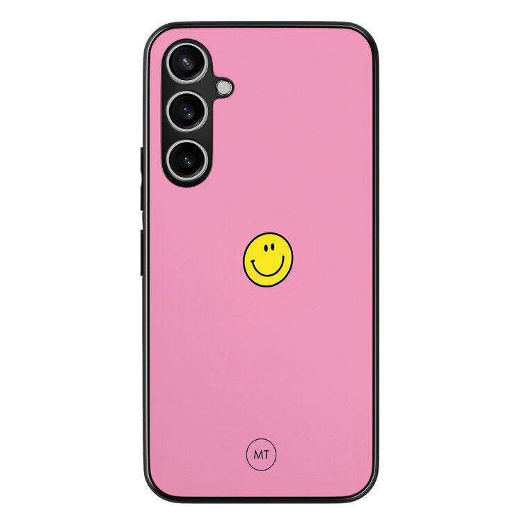 Mooie Telefoonhoesjes Samsung Galaxy S23 FE hoesje - Pink smiley