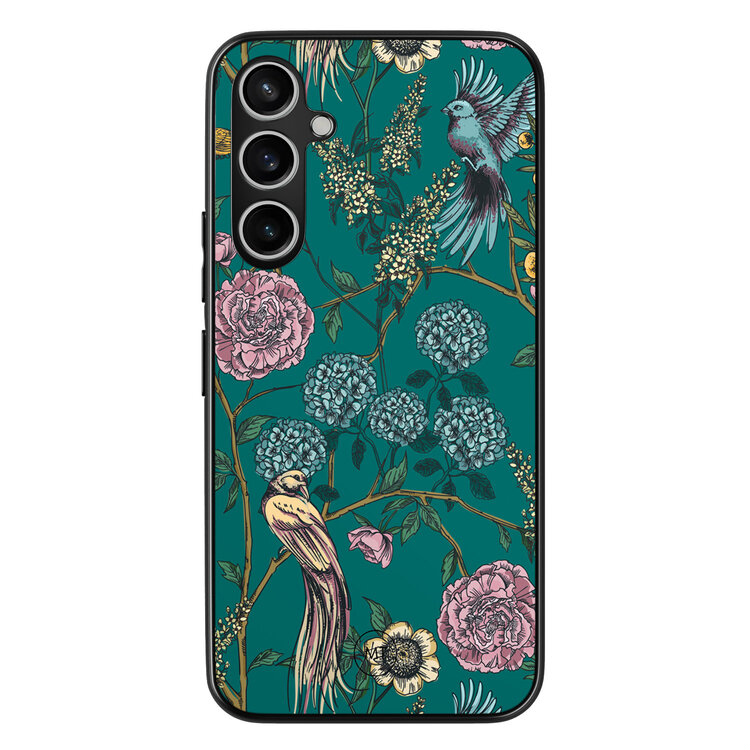 Mooie Telefoonhoesjes Samsung Galaxy S23 FE hoesje - Bloomy birds