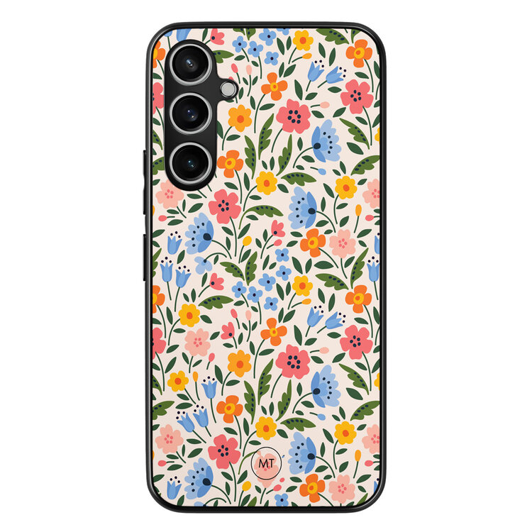 Mooie Telefoonhoesjes Samsung Galaxy S23 FE hoesje - Romantische bloemen
