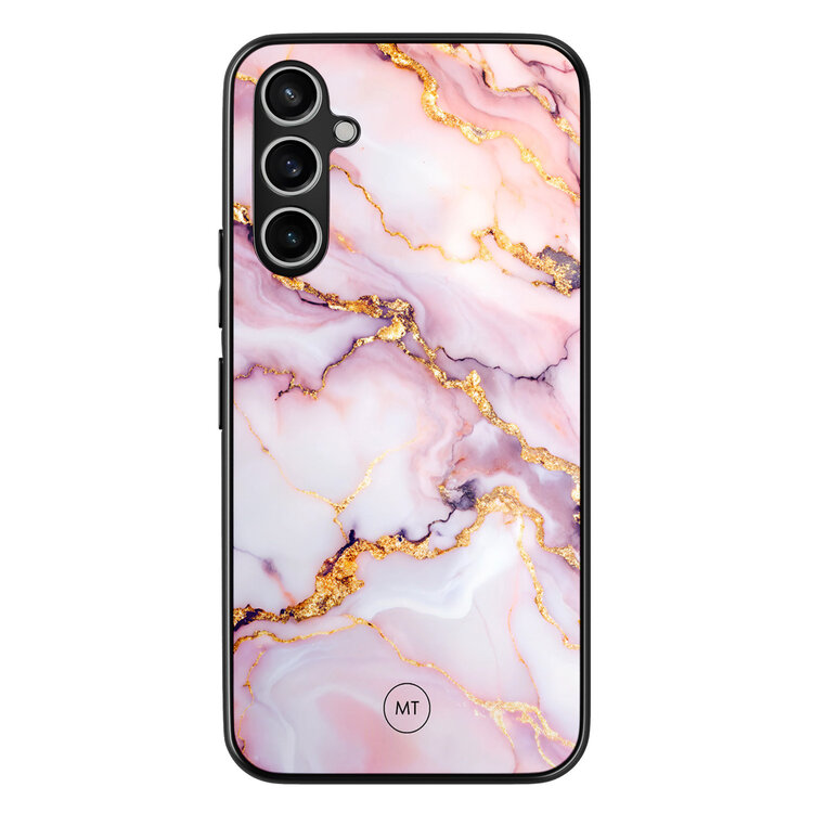 Mooie Telefoonhoesjes Samsung Galaxy A54 hoesje - Marble pink