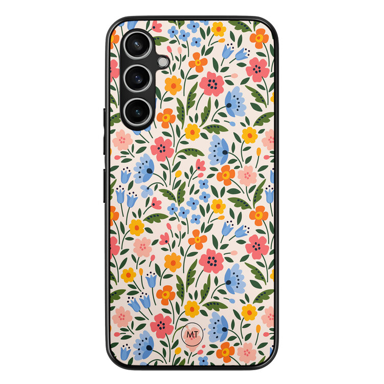 Mooie Telefoonhoesjes Samsung Galaxy A54 hoesje - Romantische bloemen