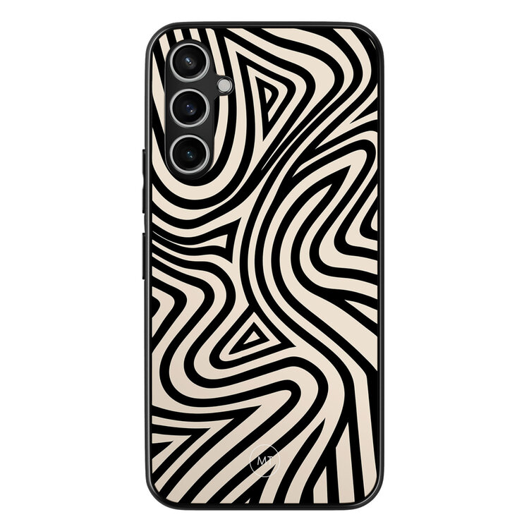 Mooie Telefoonhoesjes Samsung Galaxy A54 hoesje - Groovy lines
