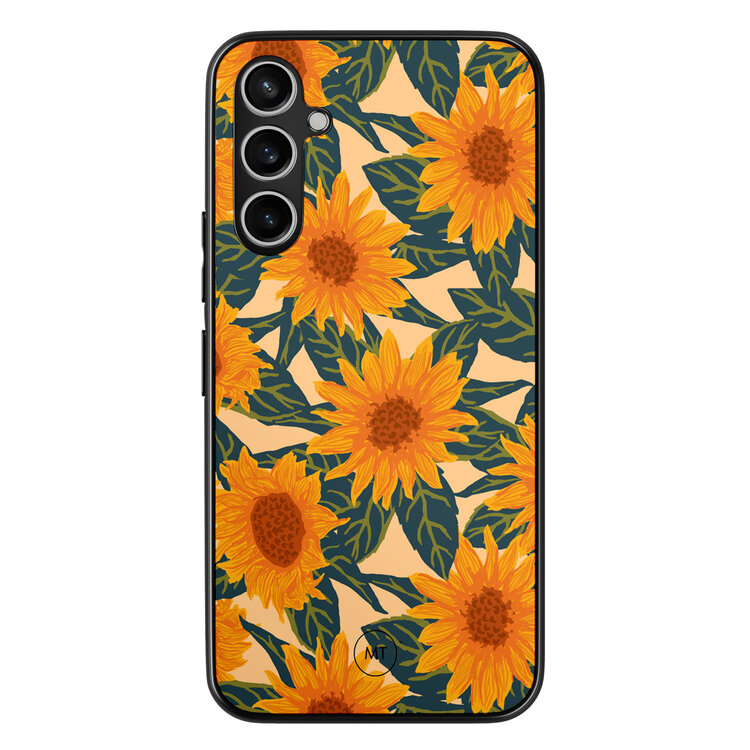 Mooie Telefoonhoesjes Samsung Galaxy A54 hoesje - Zonnebloemen