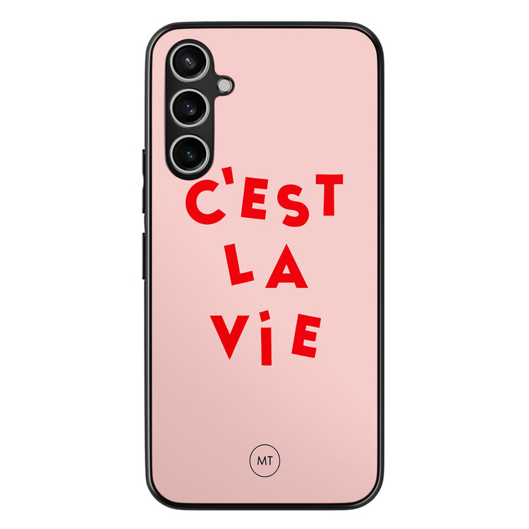 Mooie Telefoonhoesjes Samsung Galaxy A54 hoesje - C'est la vie
